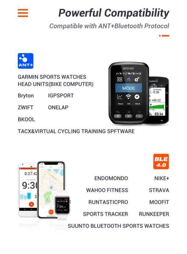 Banda Cardiaca Ant+ Bluetooth Igpsport, Garmin O Polar-3
