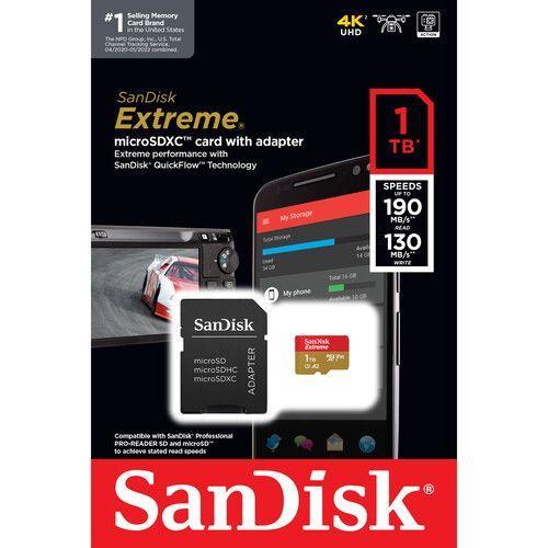 Memoria Micro Sd Sandisk Extreme 1 TB 190mb/s U3 A2 V30 4k-2
