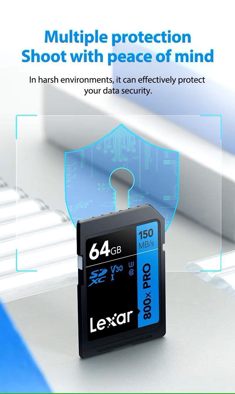 Tarjeta de Memoria Lexar High Perfomance 800x 64GB Clase 10-5