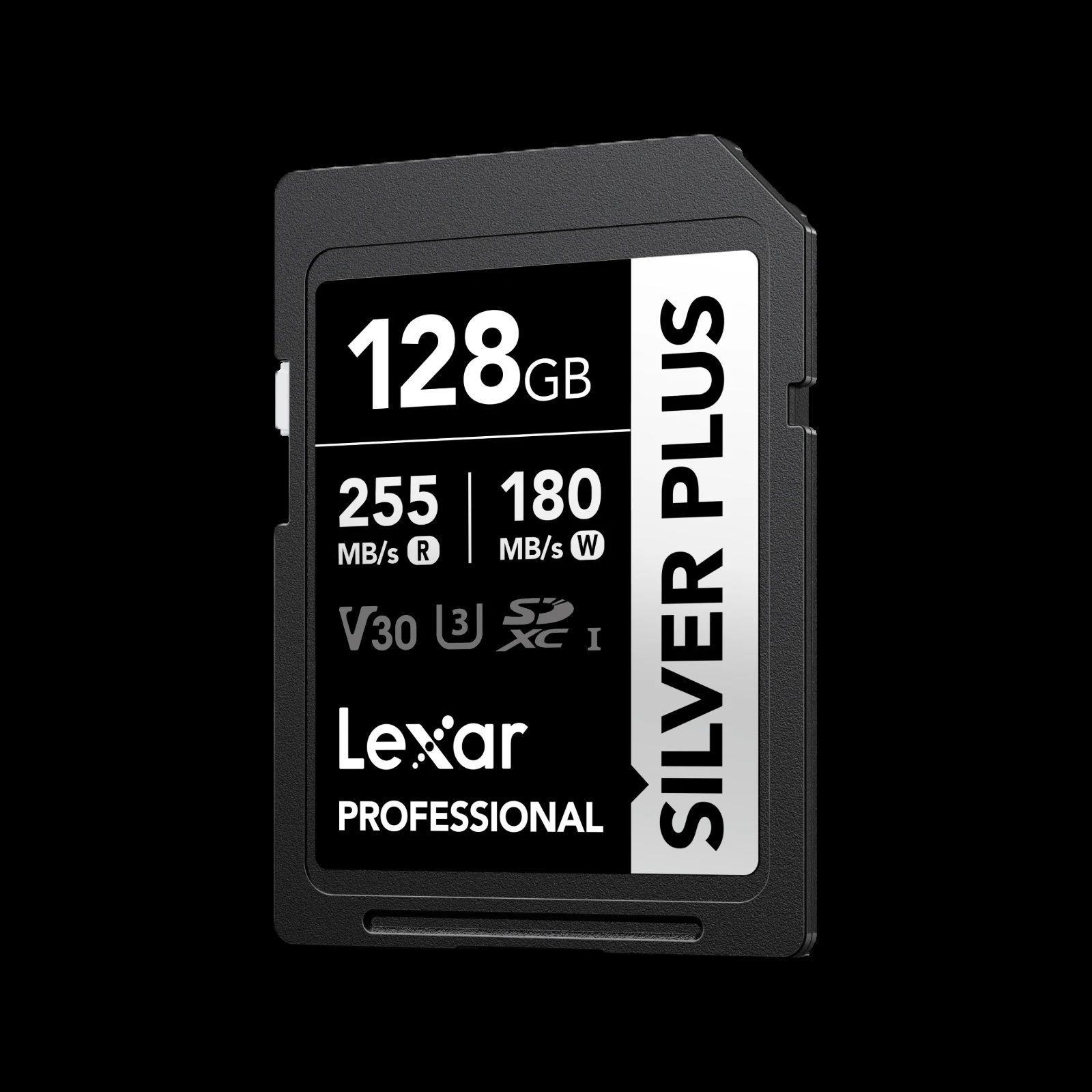 Memoria SD Lexar Professional Silver Plus 128GB 255MB s UHS I V30-2