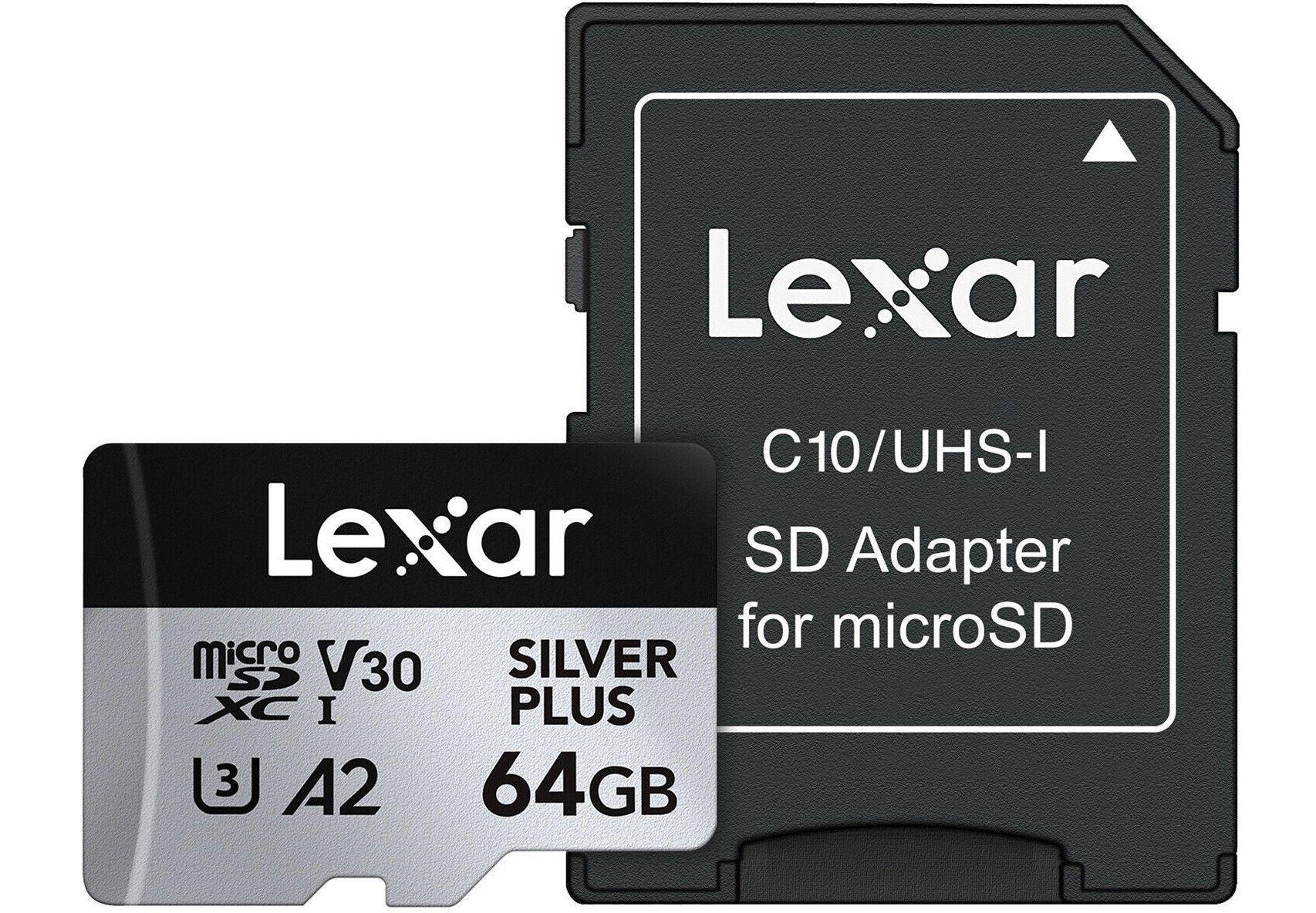 Memoria Microsd Lexar Silver Plus 64gb 205mb s V30 A2 4k Uhd-2