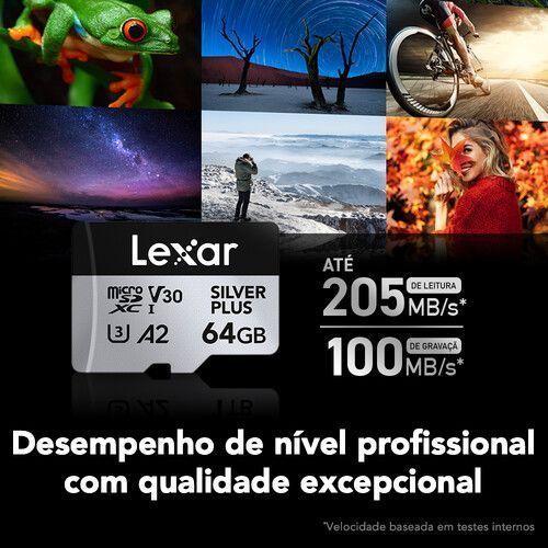 Memoria Microsd Lexar Silver Plus 64gb 205mb s V30 A2 4k Uhd-6