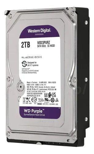 Disco Duro HDD Western Digital Purple Surveillance 2tb 3 5 Sata-2