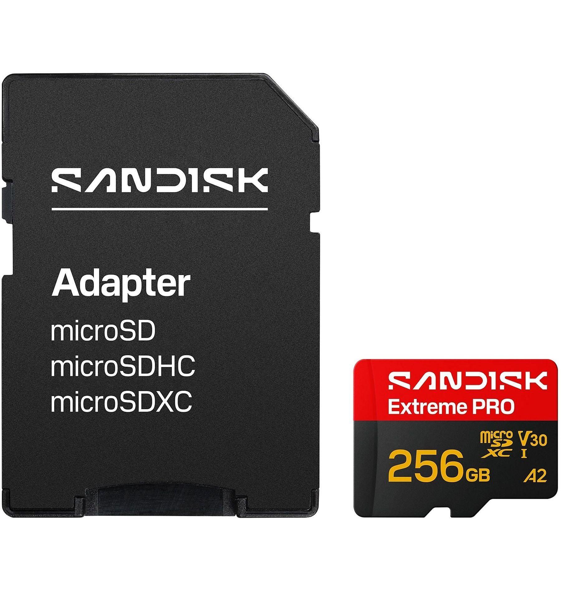 Tarjeta MicroSD SanDisk Extreme PRO 256GB UHS I-3