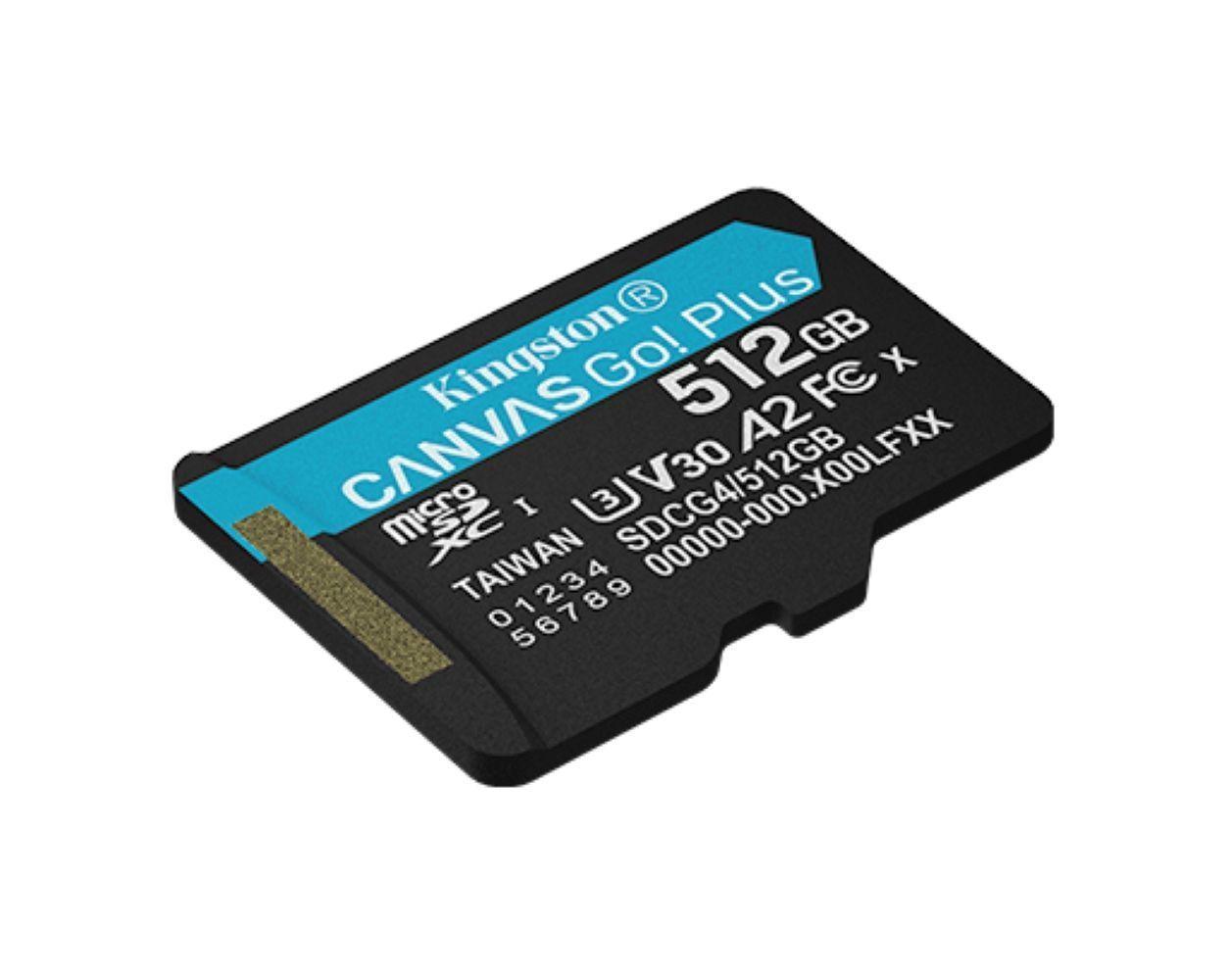 Microsd Kingston Canvas Go Plus 512gb U3 V30 A2-2