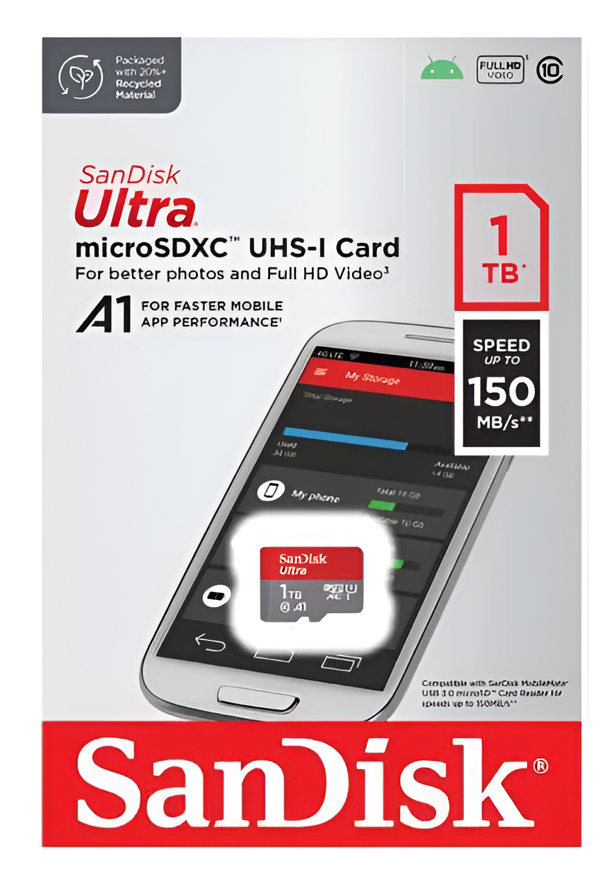 Tarjeta Memoria Micro Sdxc Sandisk Ultra 1tb 150 Mb/s A1-3