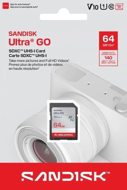 Tarjeta De Memoria Sd Sandisk Ultra Go 64gb 140mb s V10-2