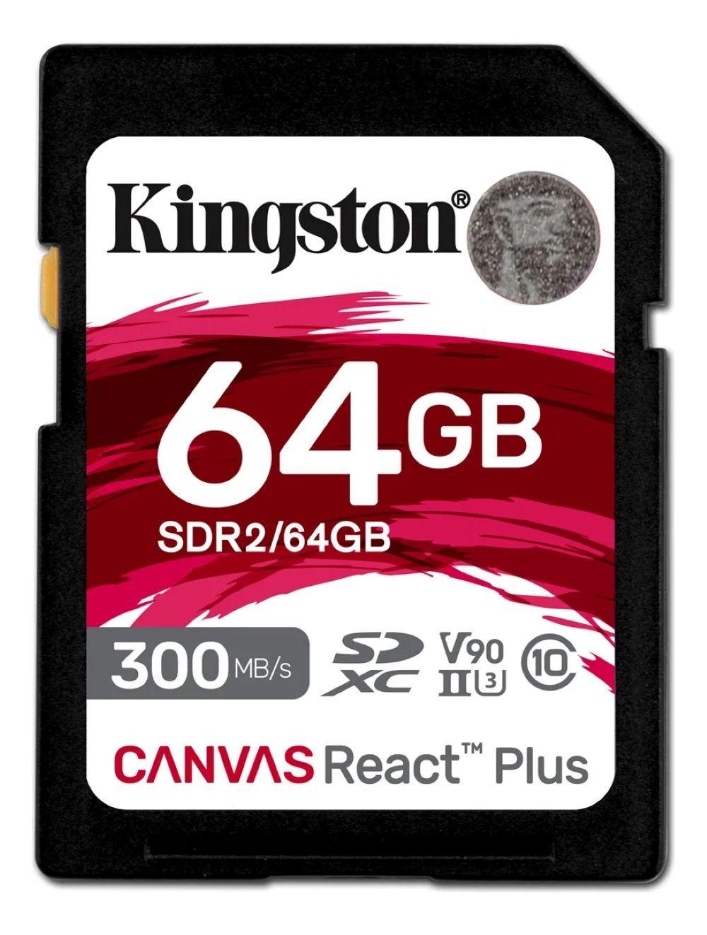 Memoria Sd Kingston Canvas React Plus V90 64gb-0