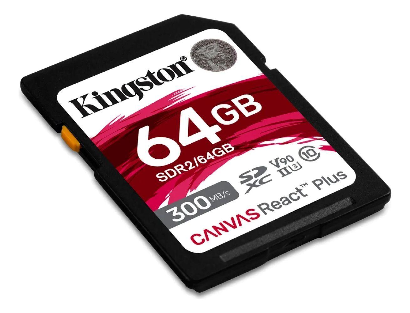 Memoria Sd Kingston Canvas React Plus V90 64gb-1