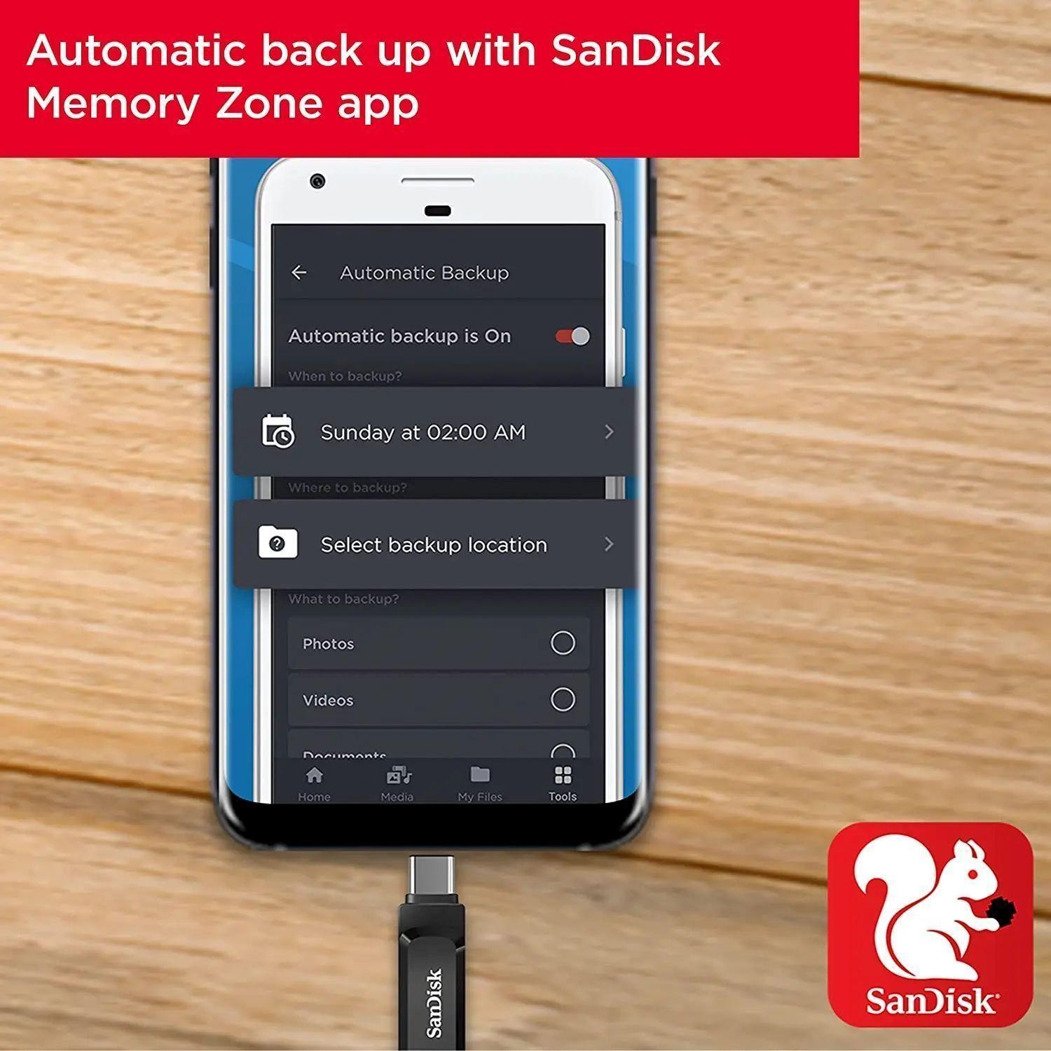 Pendrive Sandisk Dual Drive Go Usb Tipo A Y C 512gb Usb 3 2-4