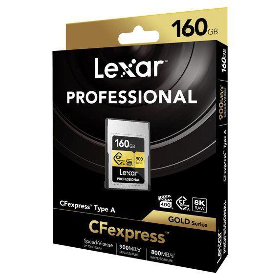 Tarjeta de Memoria CF Express Tipo A Lexar Gold 160 GB 900Mbs 8K-3