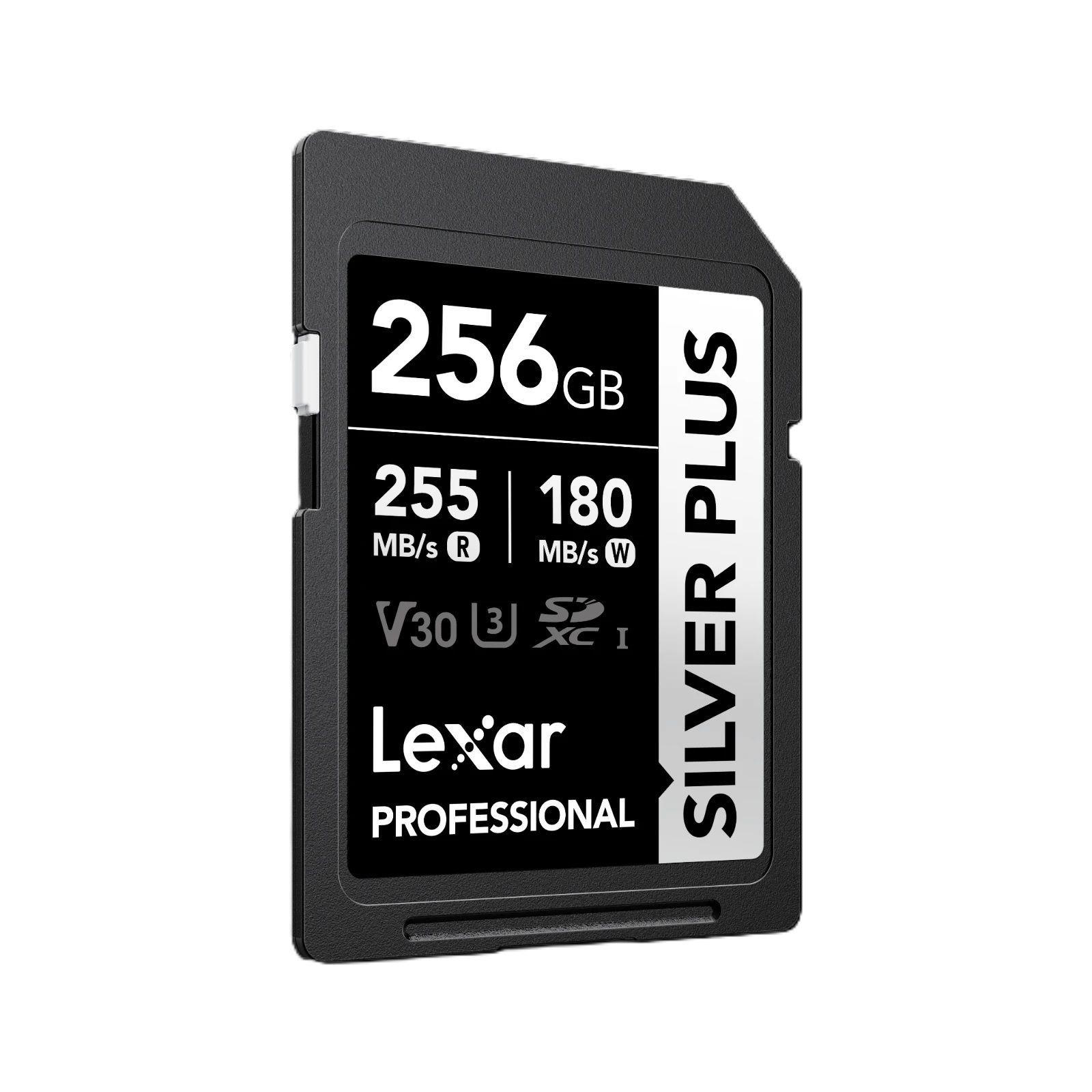 Memoria Sd 256gb Lexar Silver Plus Sdxc U3 V30 4k 255mb s-2