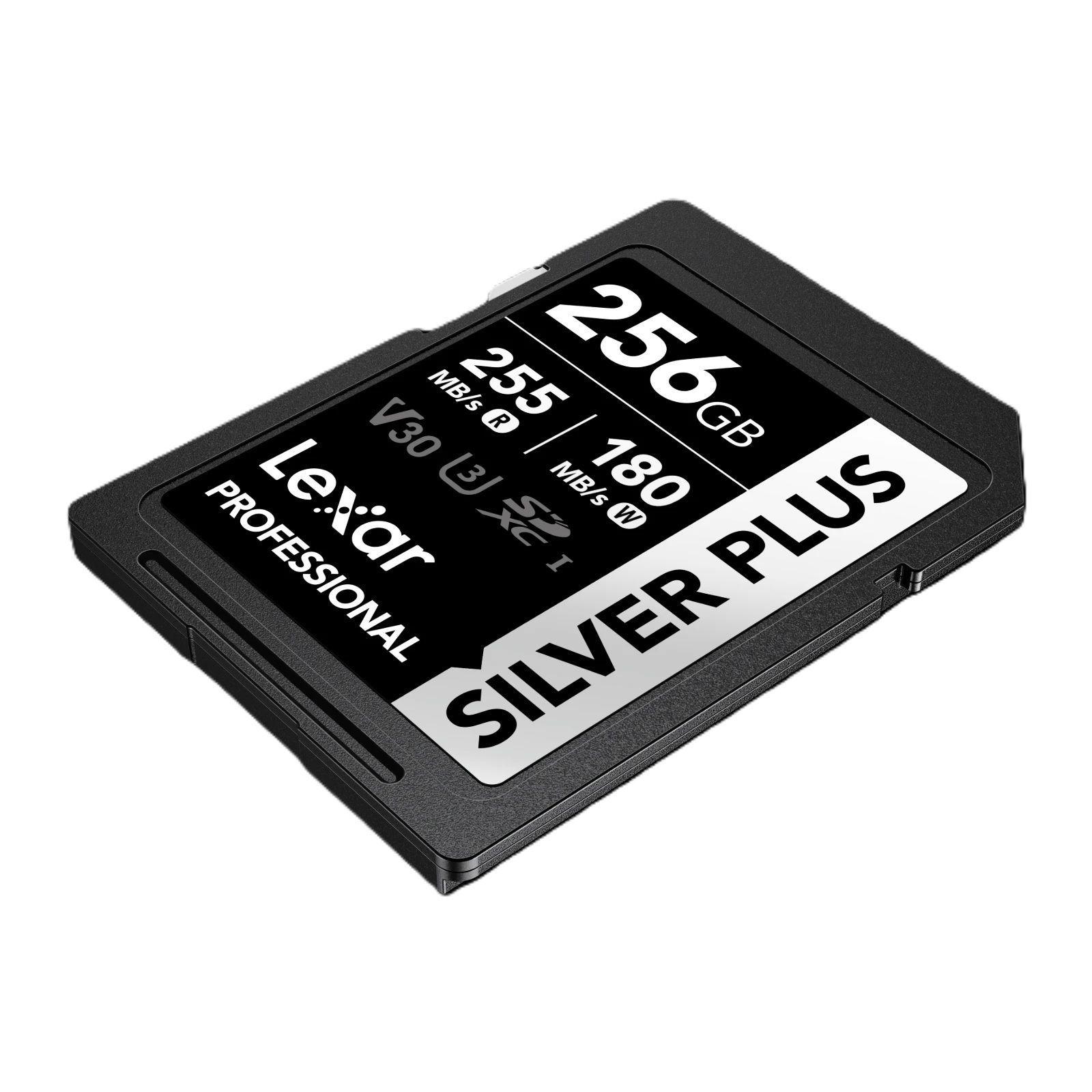 Memoria Sd 256gb Lexar Silver Plus Sdxc U3 V30 4k 255mb s-3