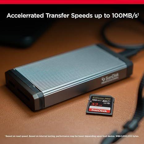 Tarjeta de Memoria SD Sandisk Extreme Pro 32GB 100mb s U3 V30 4K UHD-2