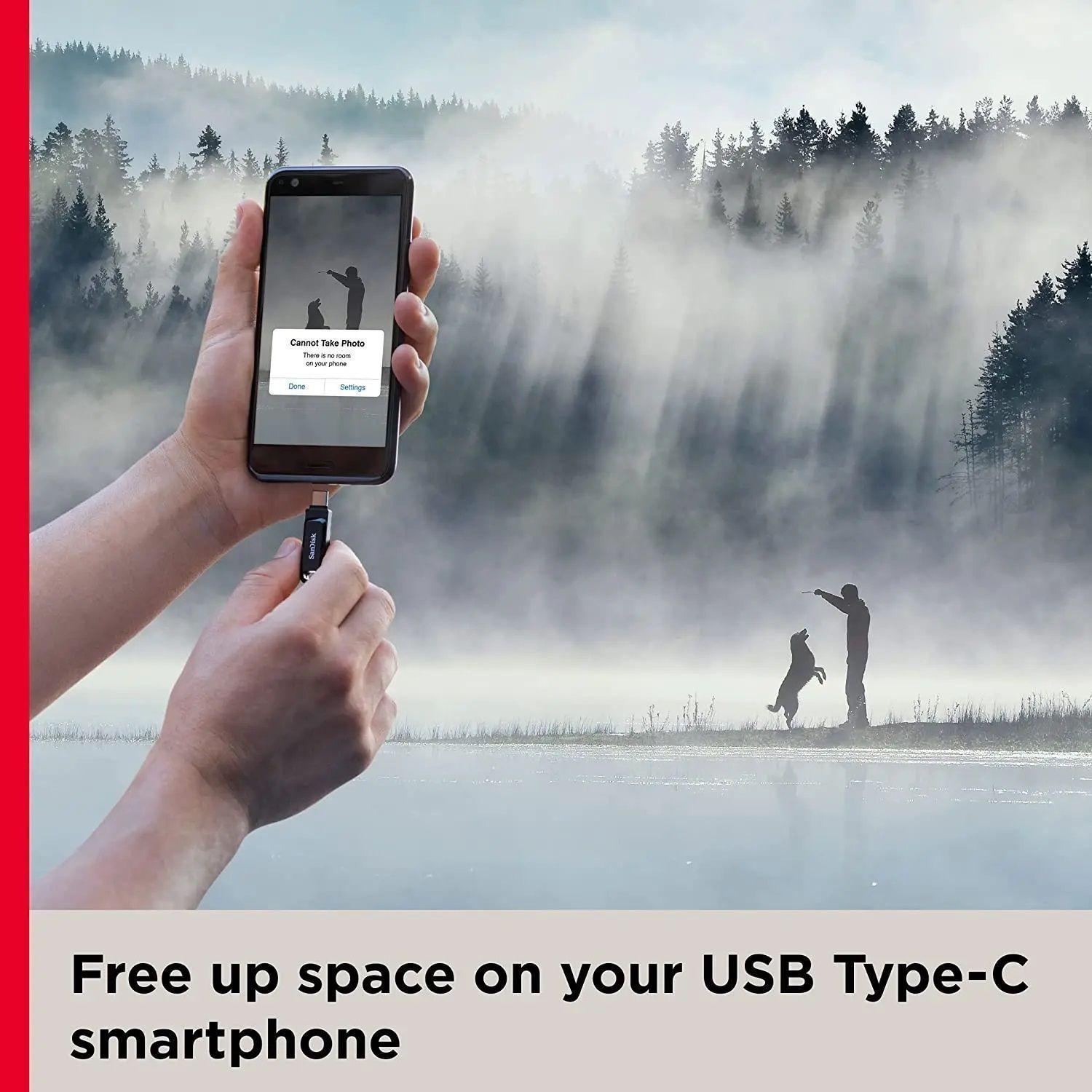 Pendrive Sandisk Dual Drive Go Usb Tipo A Y C 256gb Usb 3 2-1