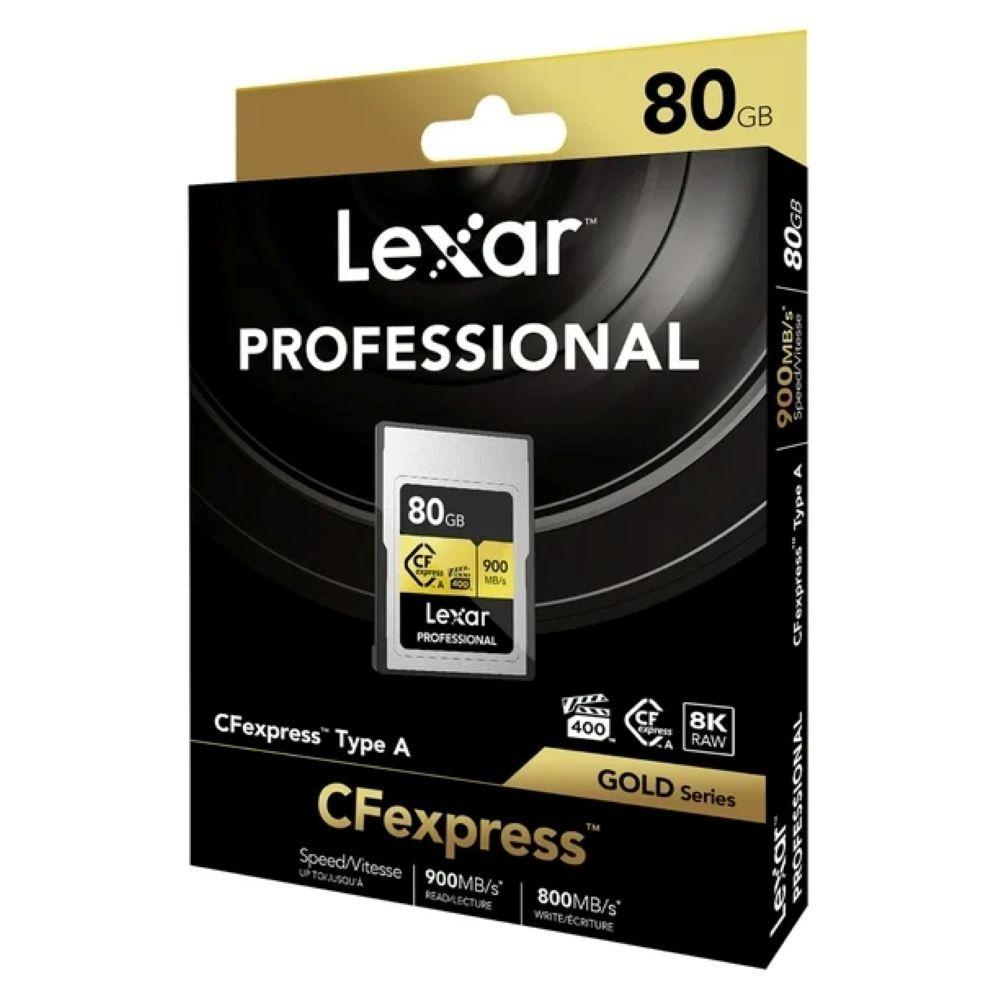 Tarjeta de Memoria CF Express Tipo A Lexar Gold 80 GB 900Mbs 8K-3