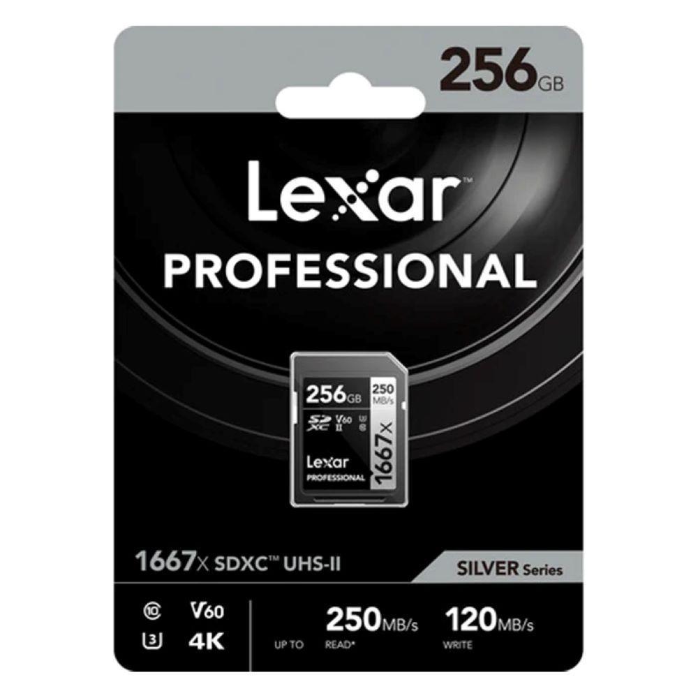 Memoria SD Lexar Silver Series 1667x 256GB UHS II U3 V60 4k-2
