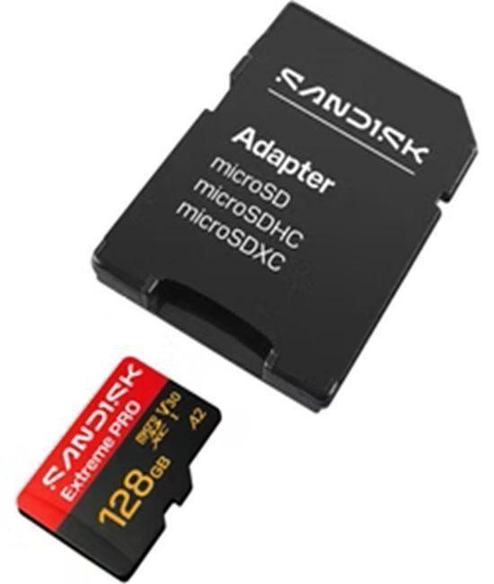 Memoria Microsd 128gb Sandisk Extreme Pro V30 A2 4k 250mb s-3