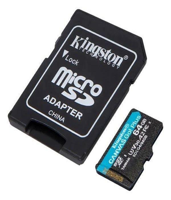 Microsd Kingston Canvas Go Plus 64gb U3 V30 A2-3