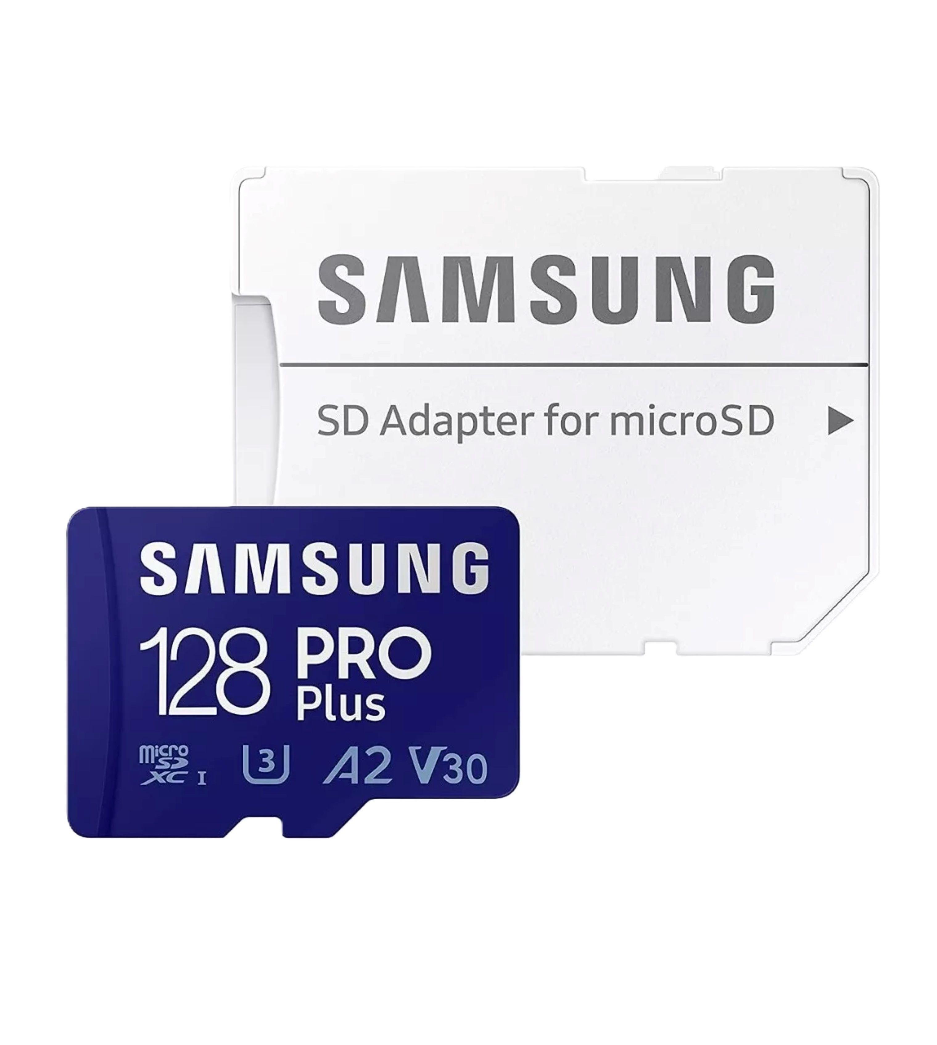 Memoria Microsd Samsung Pro Plus 128gb 180mb/s V30, A2, 4k-1