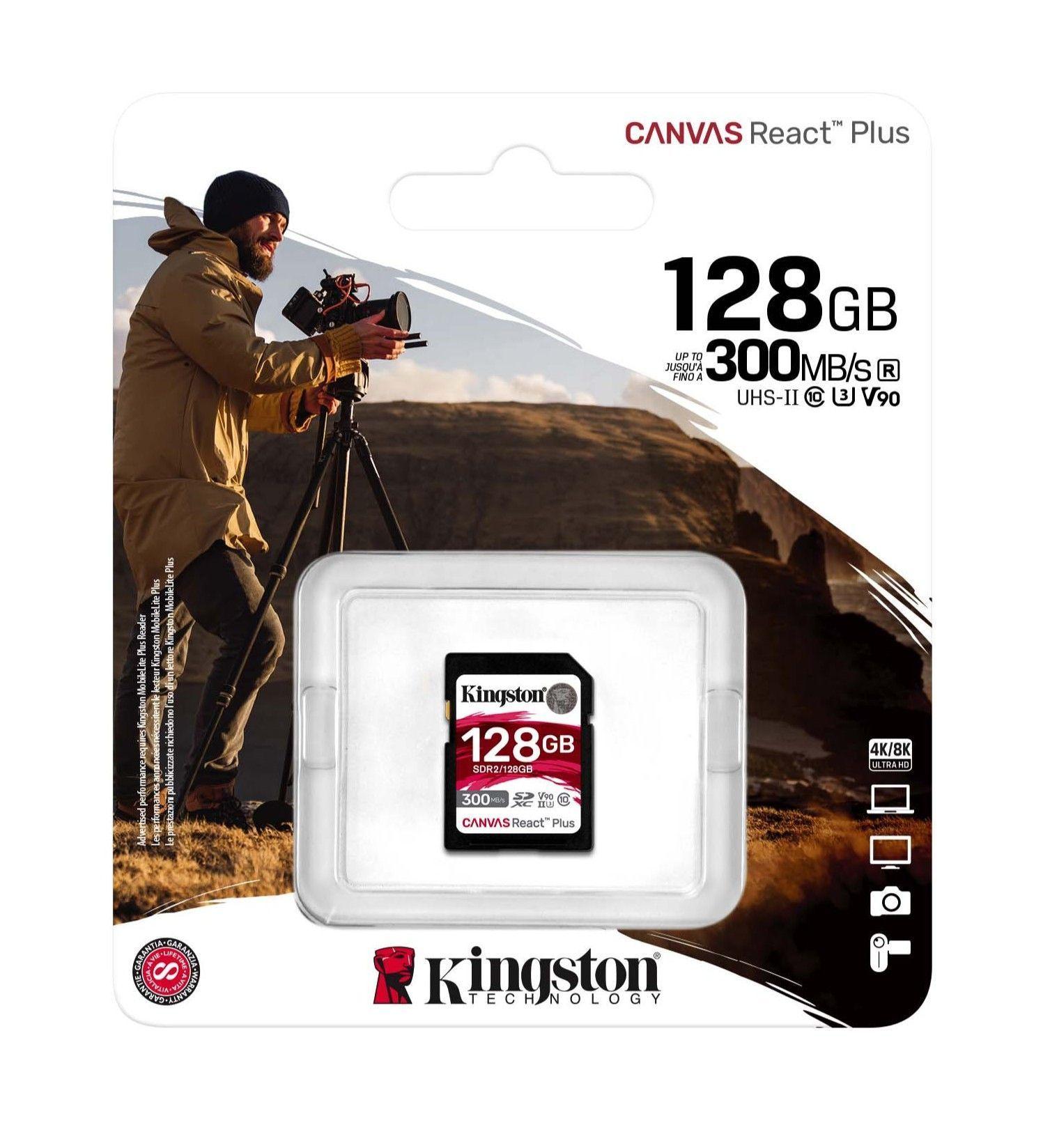 Memoria Sd Kingston Canvas React Plus V90 128gb-2