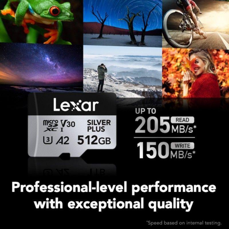 Memoria Microsd Lexar Silver Plus 512gb V30 A2 4k Uhd-2