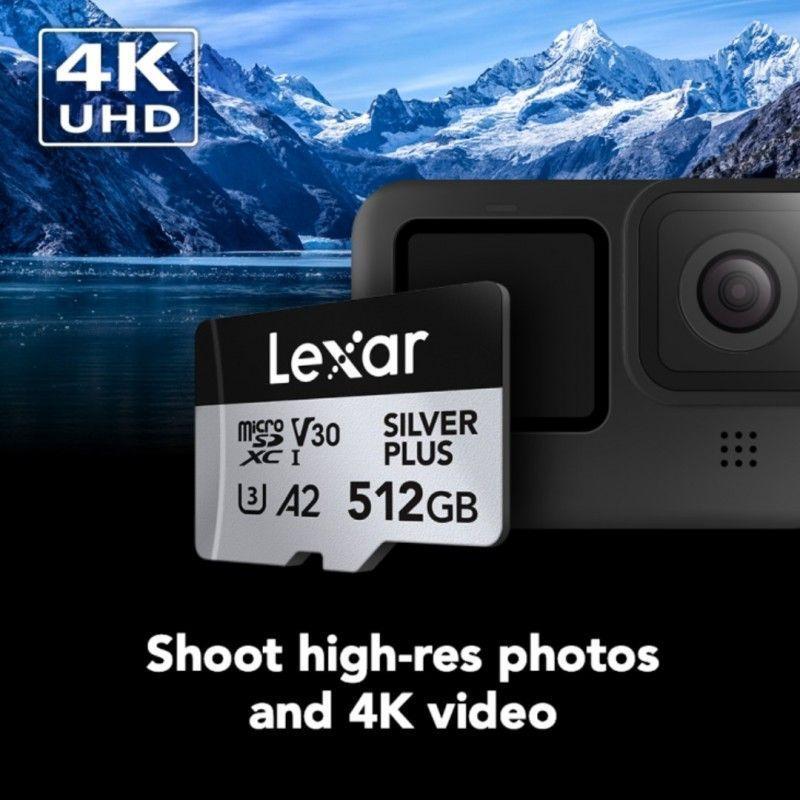 Memoria Microsd Lexar Silver Plus 512gb V30 A2 4k Uhd-3