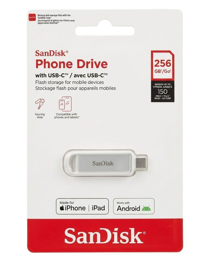 Pendrive SanDisk Phone Drive 256GB Type C 150MB s-1