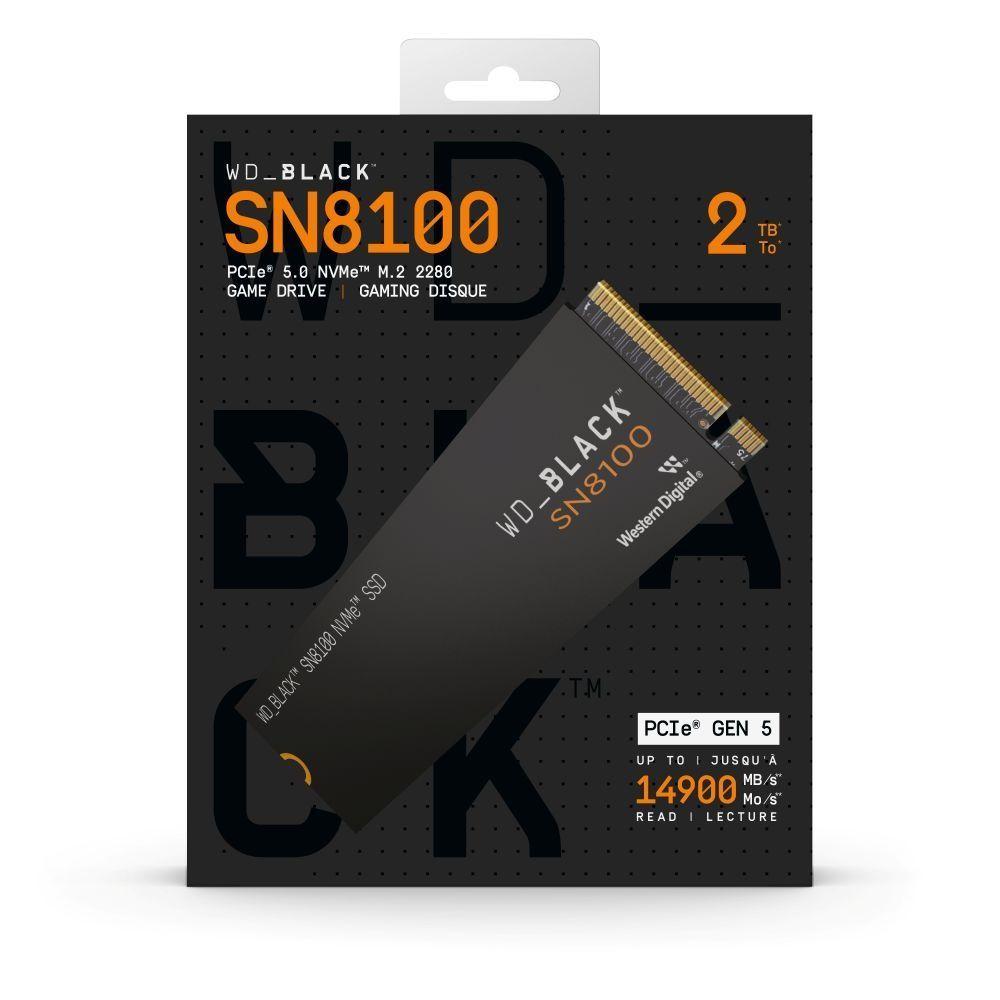 SSD WD BLACK SN8100 2 TB M 2 PCIe Gen 5 NVMe-2