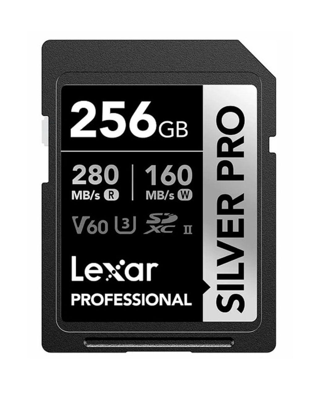 Memoria SD Lexar Silver Pro 256GB 280MB S UHS II U3 V60 4K-0