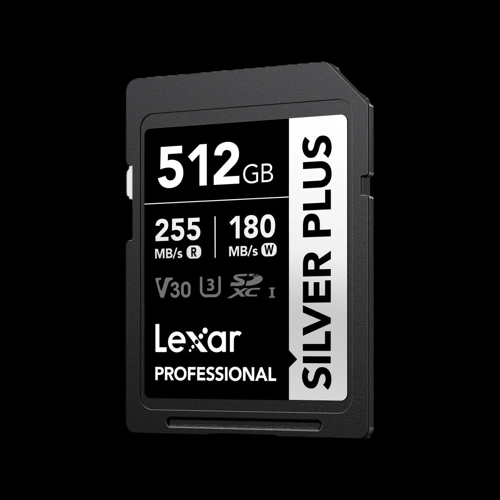 Memoria Sd 512gb Lexar Silver Plus Sdxc U3 V30 4k 255mb s-2