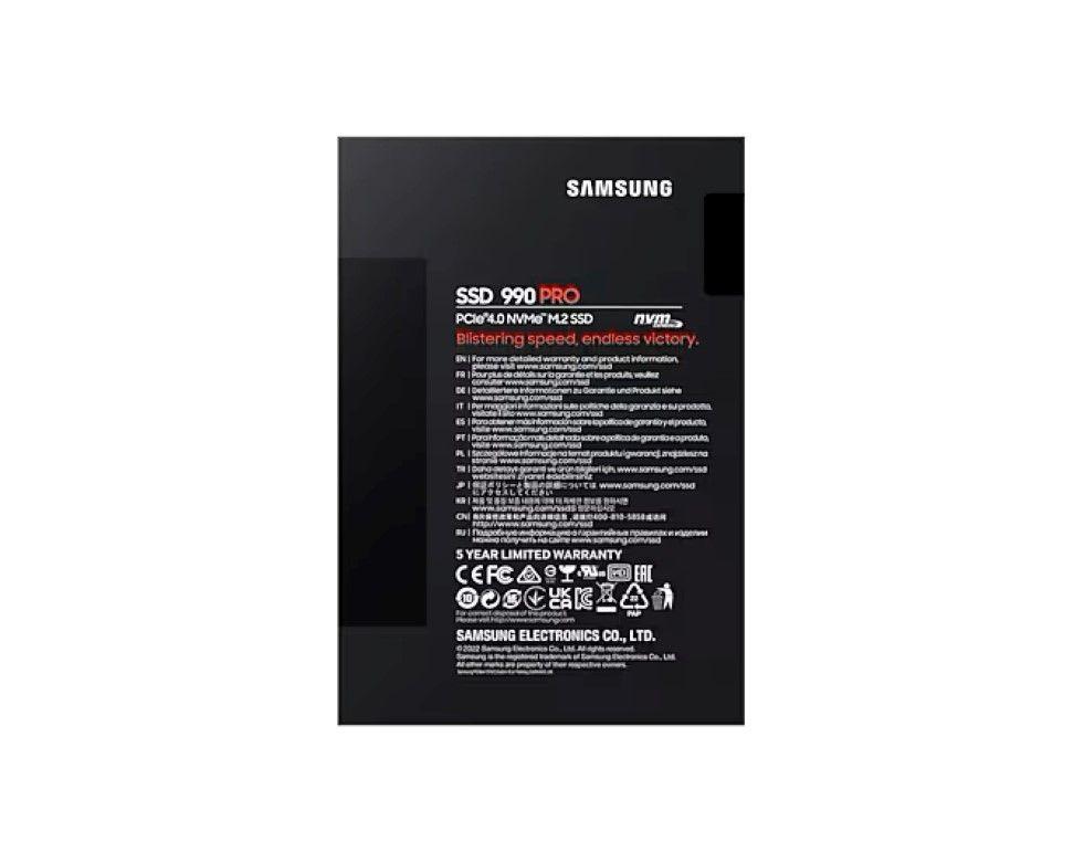 Samsung Ssd Interno 990 Pro 1tb Pcie 4 0 7 450mb s Nvme M 2-6