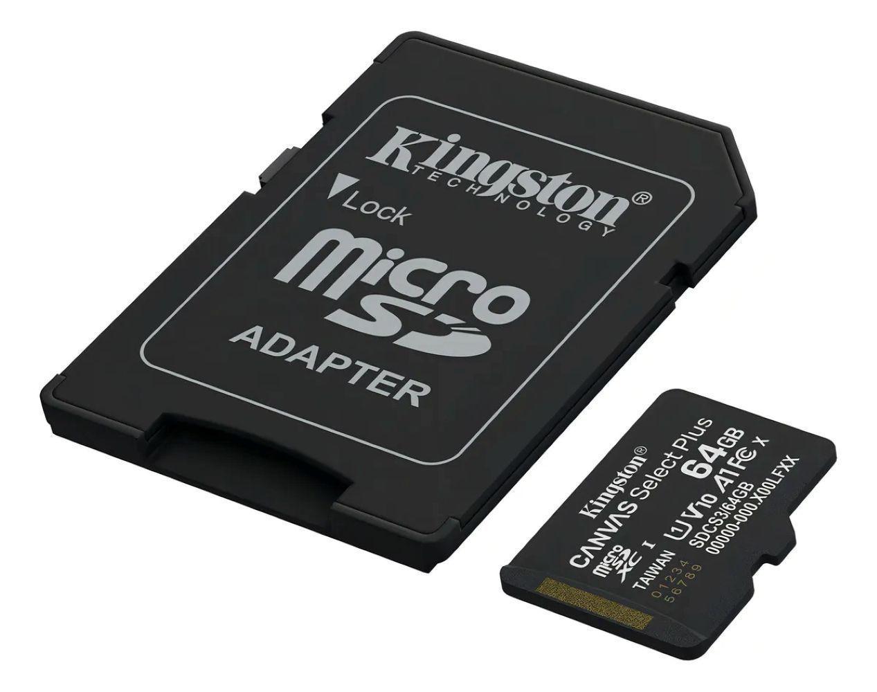 Microsd Kingston Canvas Select Plus 64gb C10-1