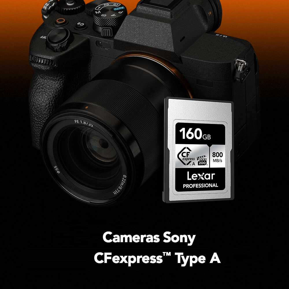 Tarjeta de Memoria CF Express Tipo A Lexar Silver 160GB 800Mbs 8K-2