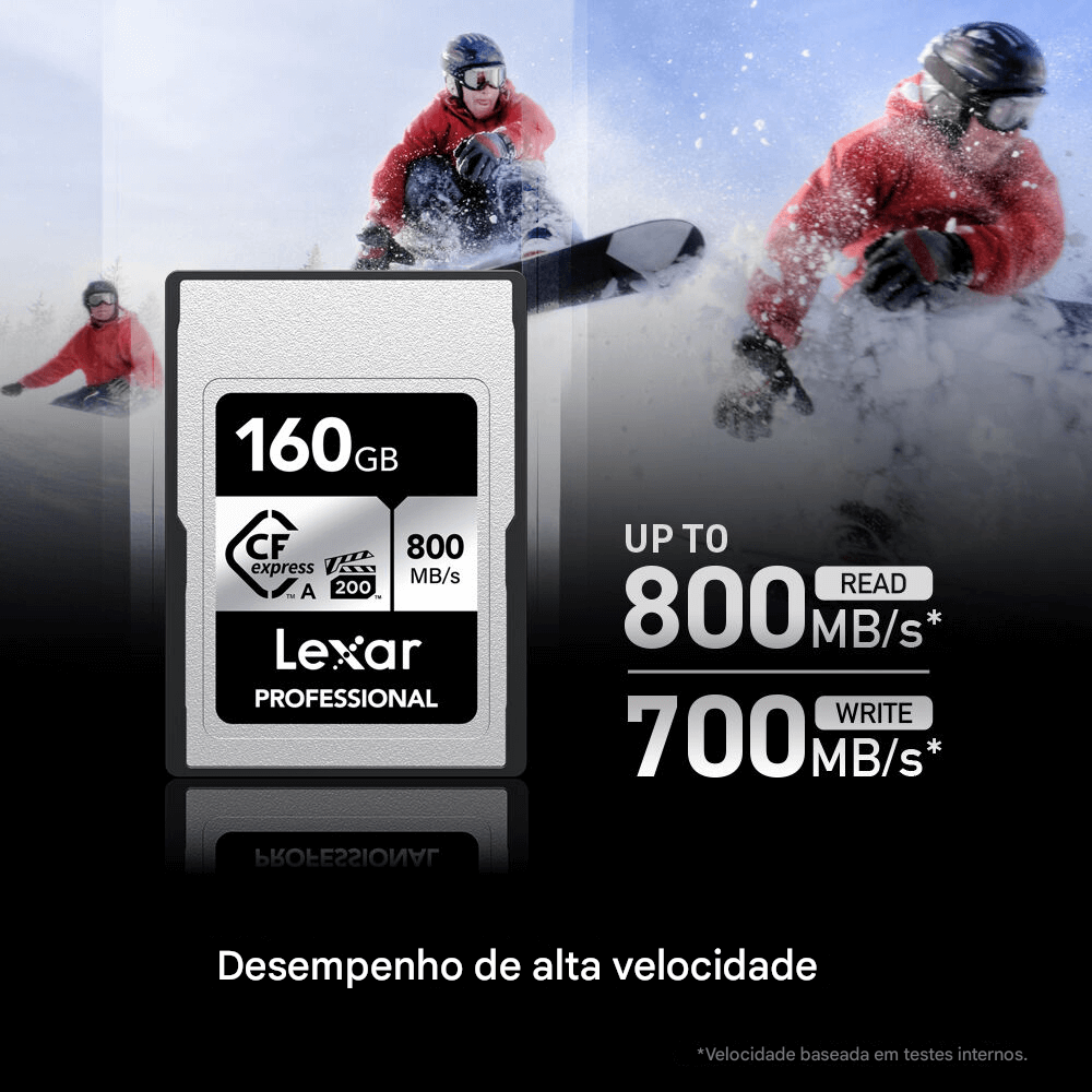 Tarjeta de Memoria CF Express Tipo A Lexar Silver 160GB 800Mbs 8K-3