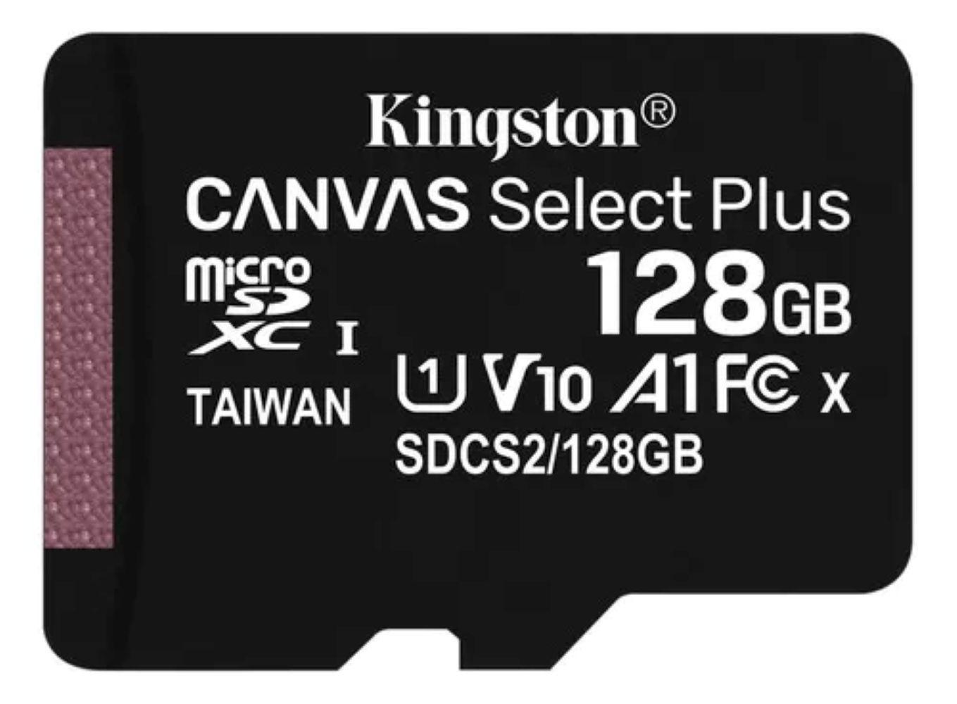 Microsd Kingston Canvas Select Plus 128gb C10-3