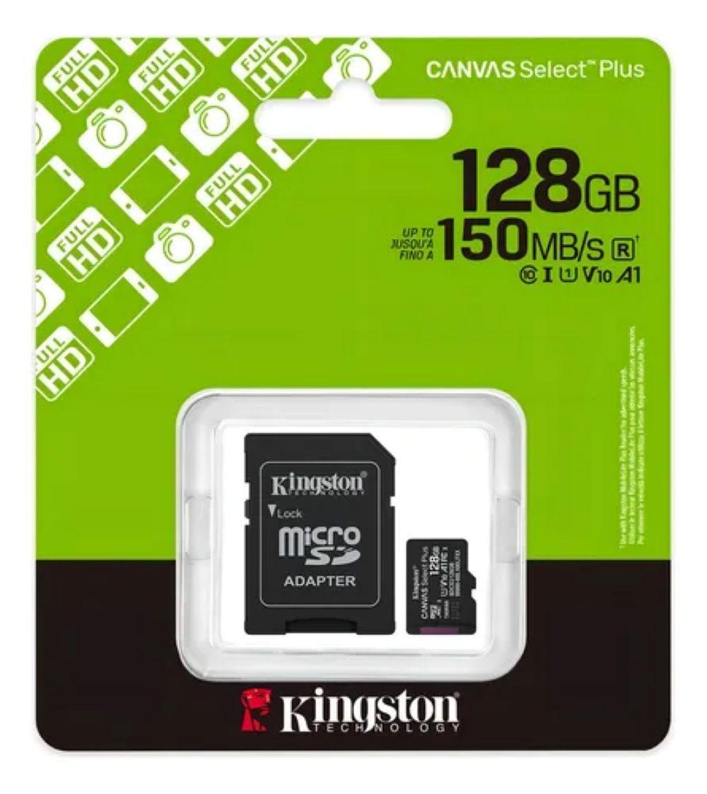 Microsd Kingston Canvas Select Plus 128gb C10-4