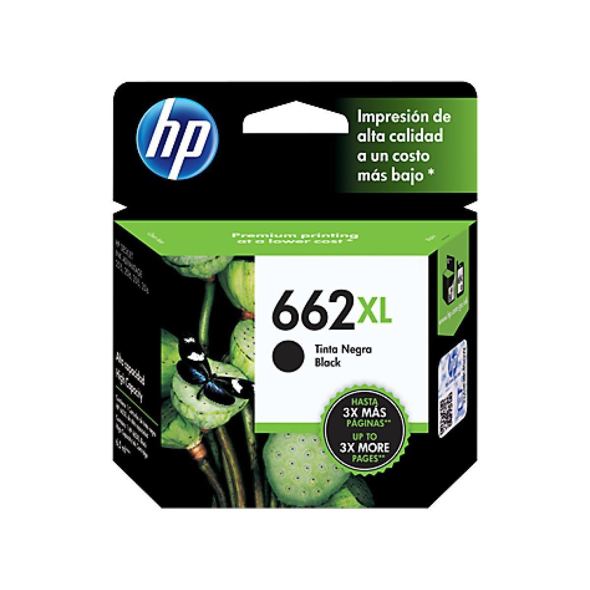 Cartucho De Tinta Negra Hp 662xl De 6 5 Ml Original-0