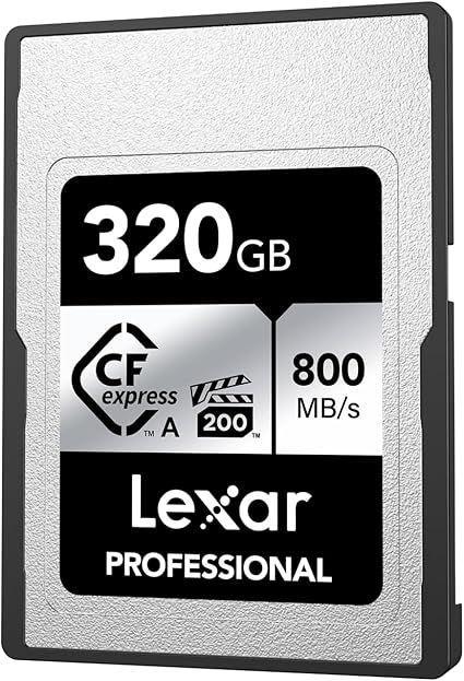 Tarjeta de Memoria CF Express Tipo A Lexar Silver 320GB 800Mbs 8K-1