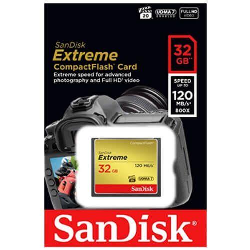 Memoria Compact Flash Sandisk Extreme 32 GB 120 Mb s-2