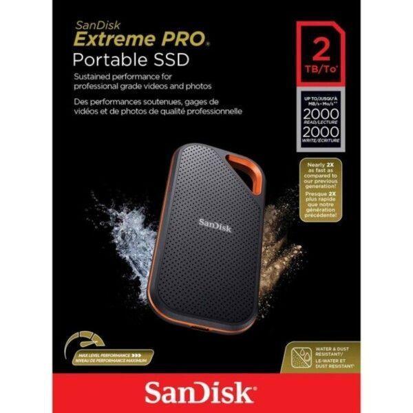 Ssd Port til Sandisk Extreme Pro 2 Tb 2000mb s Usb 3 2 Gen 2-1