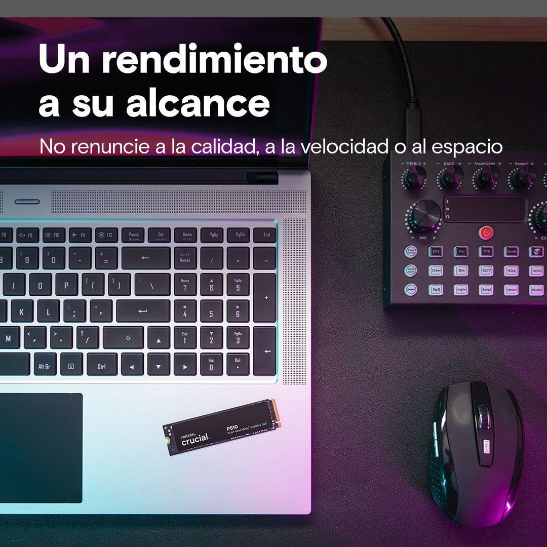 Ssd Crucial P510 De 1 Tb Pcie Gen5 Nvme 2280 M 2-6