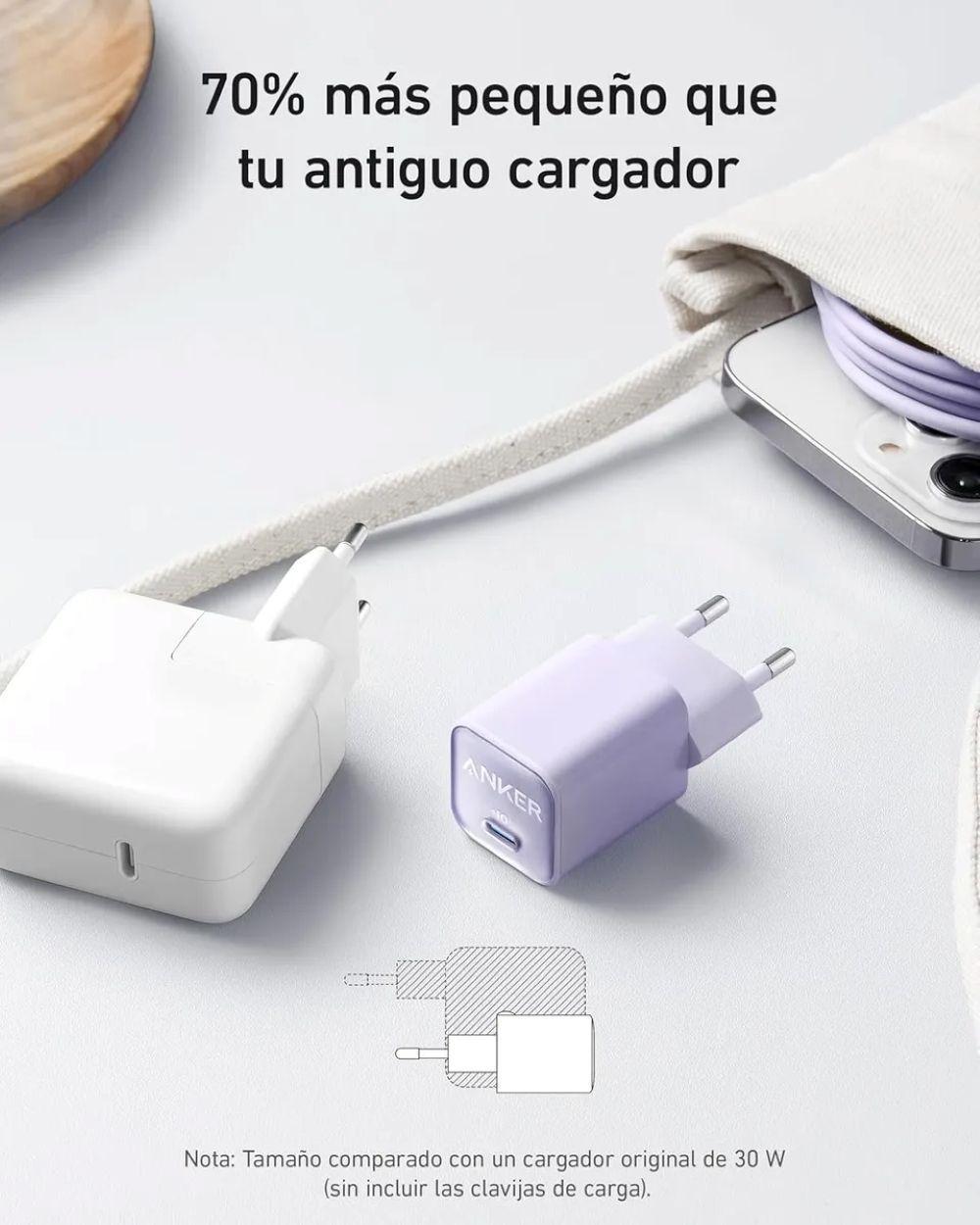 Cargador Anker 511 Nano 3 30w Black Tipo C Carga Rapida-2