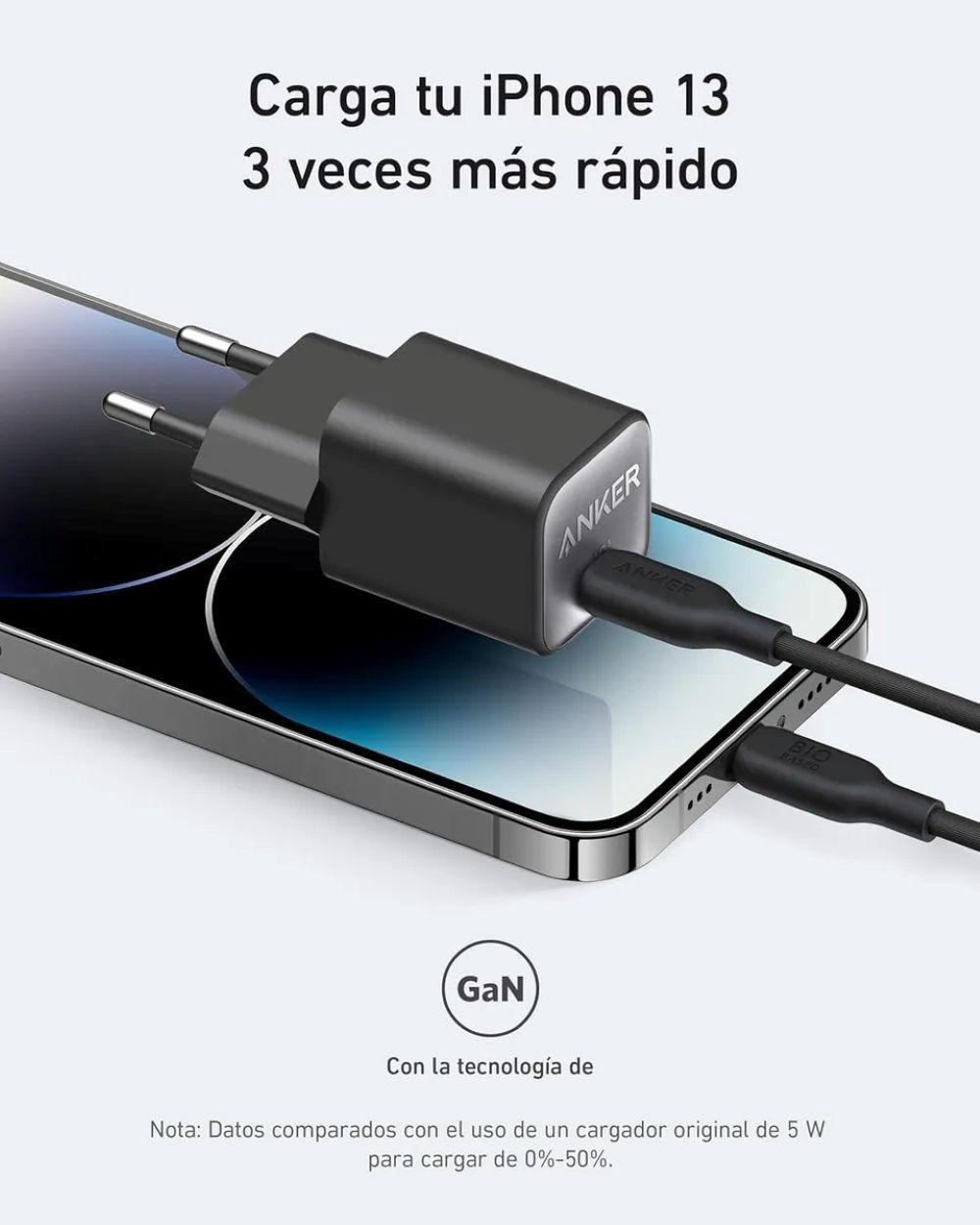 Cargador Anker 511 Nano 3 30w Black Tipo C Carga Rapida-4