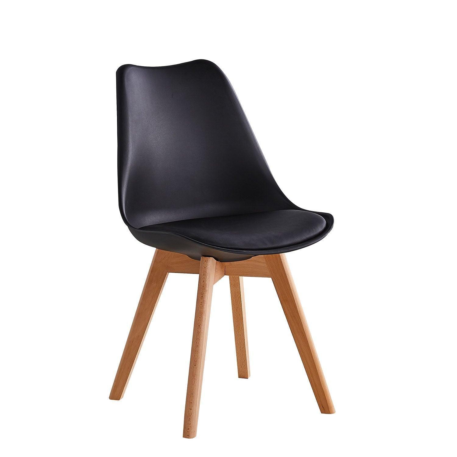 Pack x4 Sillas de Comedor Tulip Negra Midtown-1