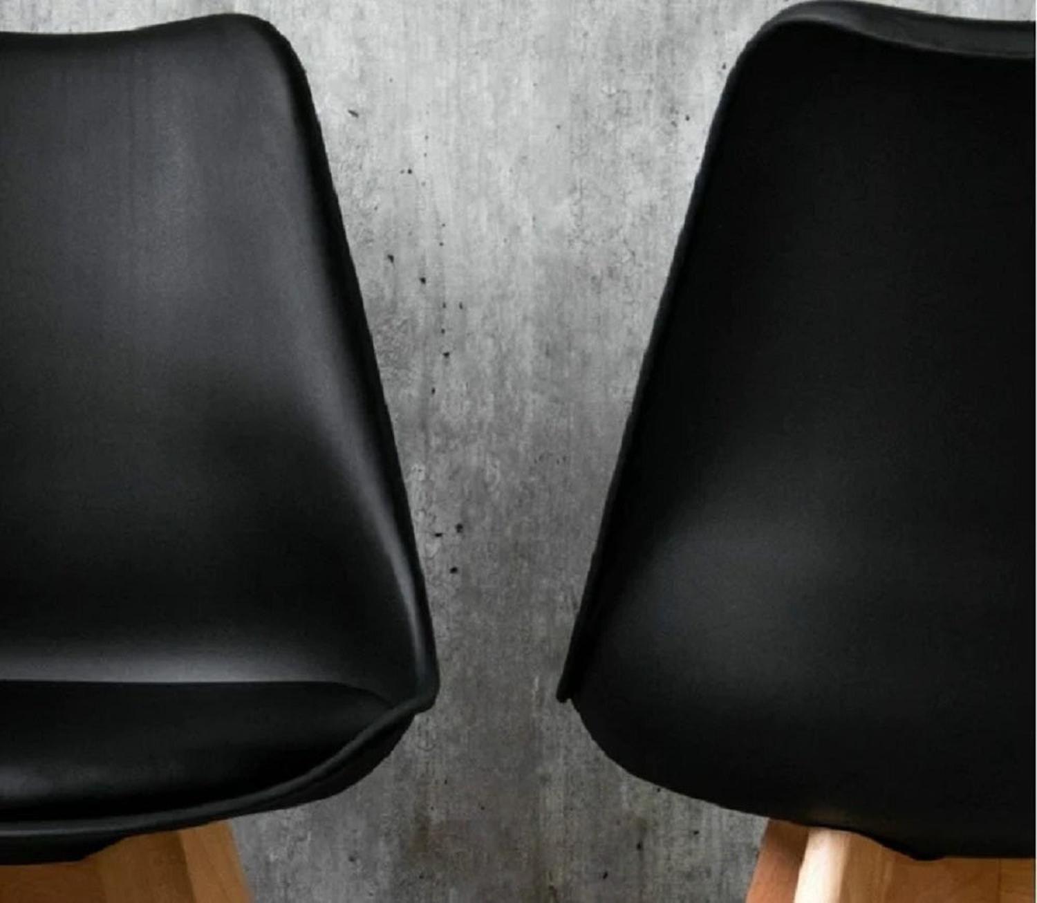 Pack x4 Sillas de Comedor Tulip Negra Midtown-3
