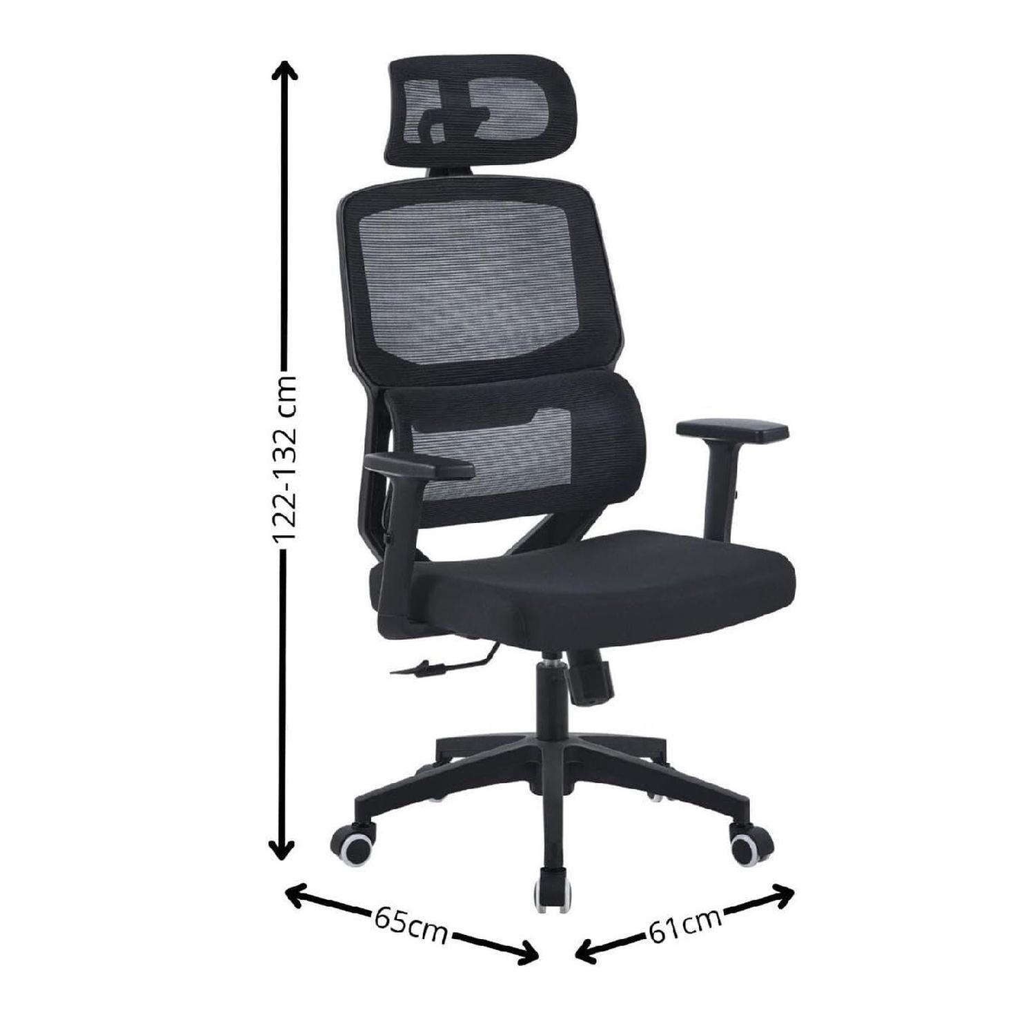 Silla De Oficina Ejecutiva Mesh Ergonomica Negro-2