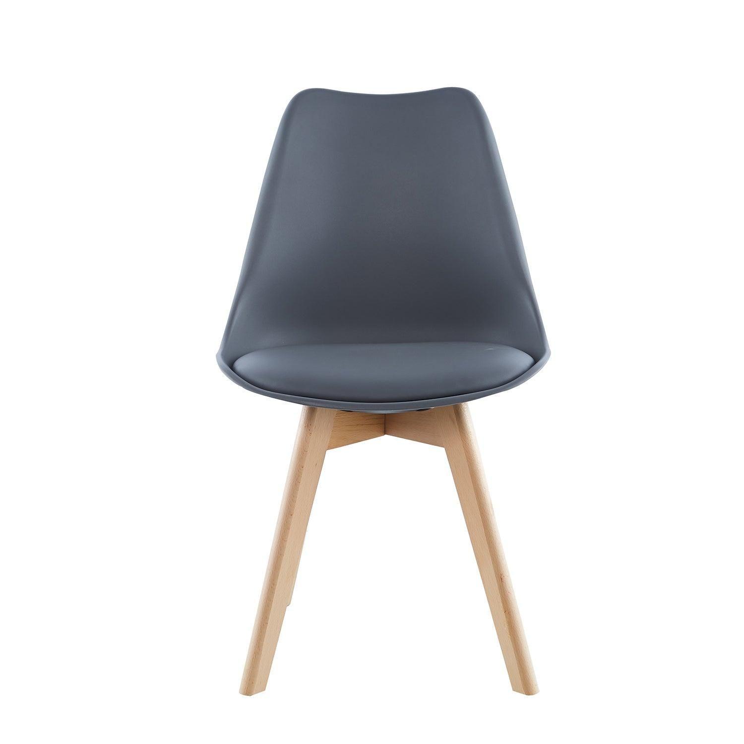 Pack x4 Sillas de Comedor Tulip Gris Midtown-1