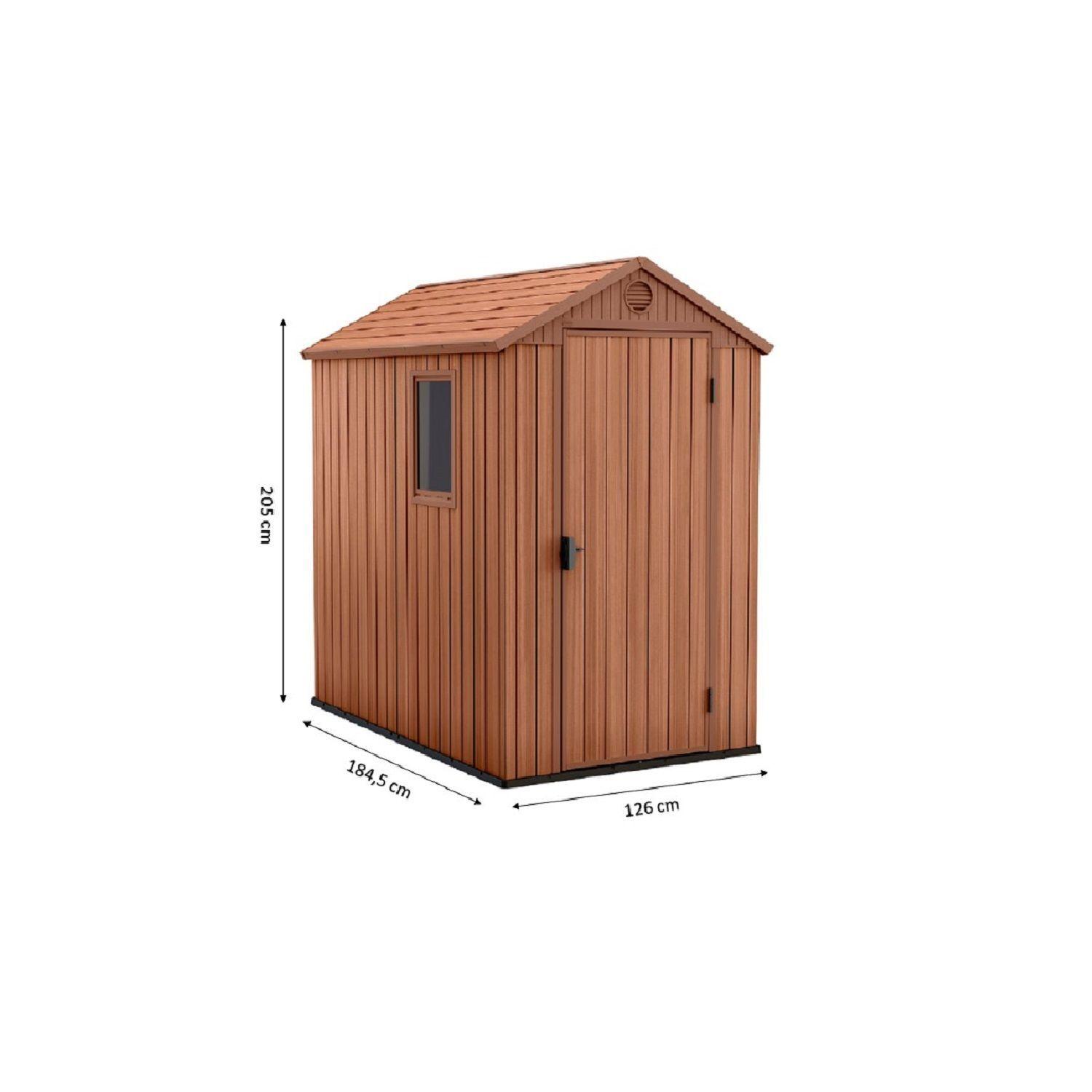 Bodega De Jardín Darwin 4x6 Keter - 205x184x126 Cm-15