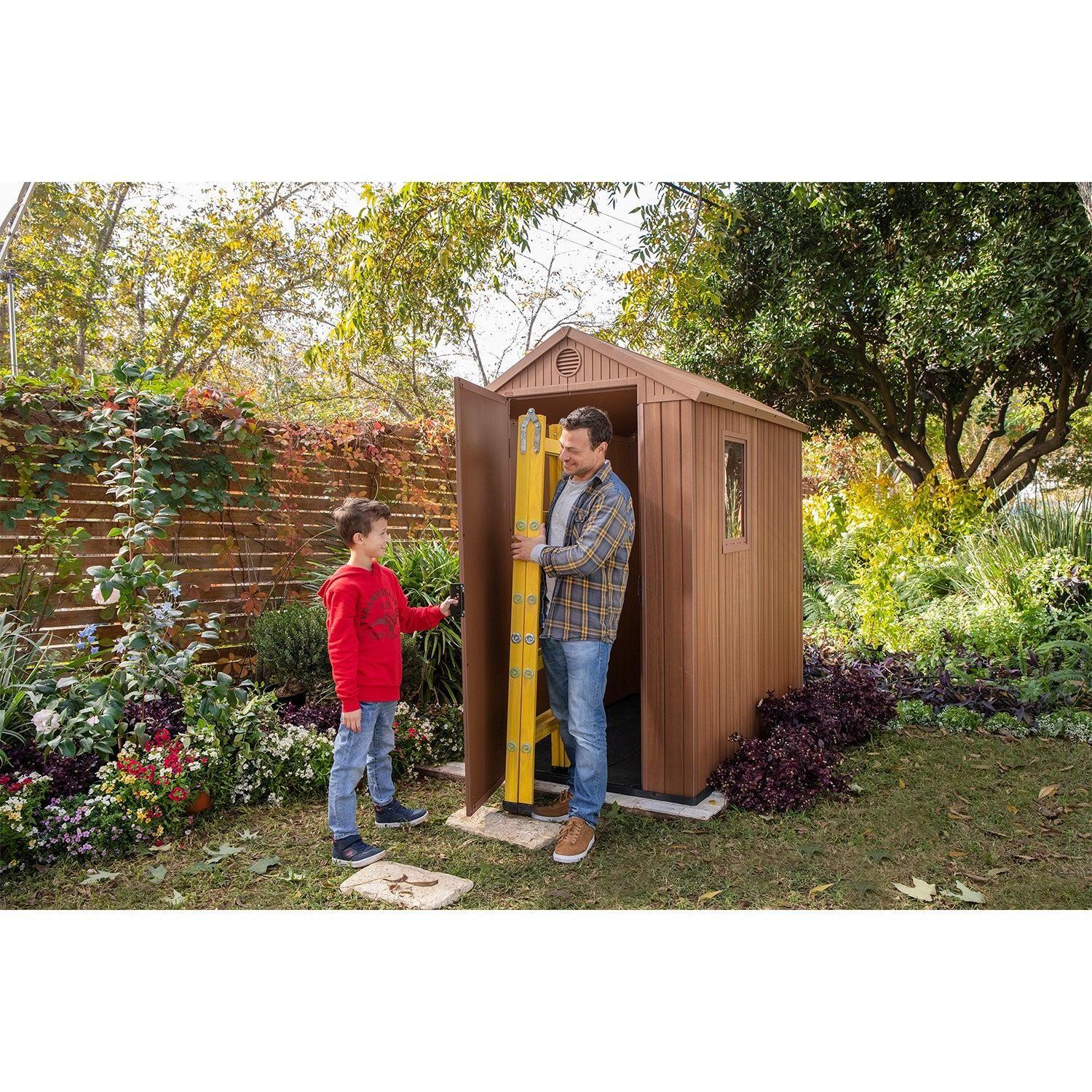 Bodega De Jardín Darwin 4x6 Keter - 205x184x126 Cm-5